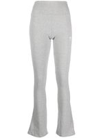 adidas pantalon évasé à logo brodé - Gris