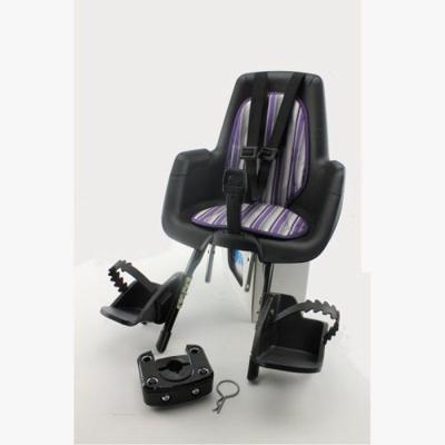 Mini Plus Classic Zwart voor fiets zitje met Lilac Mist Purple Inlay