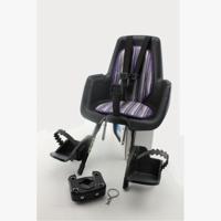Mini Plus Classic Zwart voor fiets zitje met Lilac Mist Purple Inlay