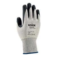 Uvex Ruvex-Uni6659F_9 beschermende handschoenen, zwart-wit-grijs, 9 maten, 10 stuks