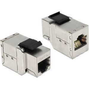 Delock 86166 Keystone-module RJ45-aansluiting > RJ45-aansluiting Cat.6A