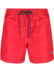 Paul Smith short de bain à patch logo - Rouge