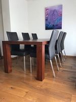 Set van 6 leren eetkamerstoelen - grijs leer - Echt leer, Modern, ontdek de vele Leersoorten en Kleuren bij ShopX