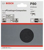 Bosch Accessories 2608606756 Schuurpapier voor schuurschijf Ongeperforeerd Korrelgrootte (num) 80 (Ø) 125 mm 10 stuk(s) - thumbnail