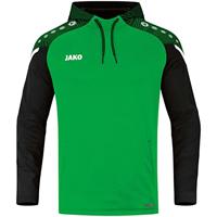JAKO - Prestaties Sweatshirt Met Capuchon, Uniseks-Volwassene, Zacht Groen/Zwart, 3XL