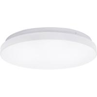 LED Plafondlamp - Aigi Alona - Opbouw Rond - 12W - Helder/Koud Wit 6500K - Mat Wit - Kunststof