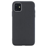 Anti-Vingerafdruk Mat iPhone 11 Pro Max TPU Hoesje - Zwart