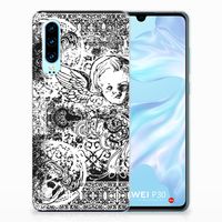 Silicone Back Case Huawei P30 Skulls Angel