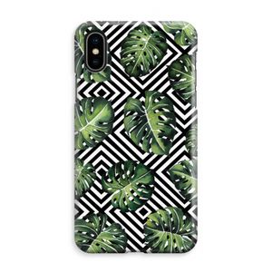 Geometrische jungle: iPhone XS Max Volledig Geprint Hoesje