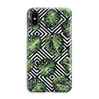 Geometrische jungle: iPhone XS Max Volledig Geprint Hoesje - thumbnail