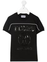 Moschino Kids t-shirt à logo imprimé - Noir