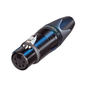 Neutrik NC5FXX-B Female XLR kabeldeel 5p zwart