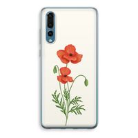 Red poppy: Huawei P20 Pro Transparant Hoesje - thumbnail