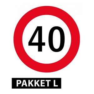 40 jaar decoratie pakket groot