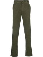 Canali pantalon chino slim à taille mi-haute - Vert