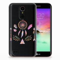 LG K10 2017 Telefoonhoesje met Naam Boho Dreamcatcher