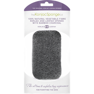 Konjac Loofah Medley Body Sponge With Bamboo Charcoal