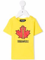 DSQUARED2 KIDS t-shirt à logo imprimé - Jaune