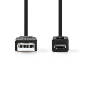 USB 2.0-Kabel | A Male - Micro-A Male | 2,0 m | Zwart