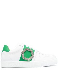 Philipp Plein baskets en cuir - Blanc