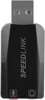 SpeedLink Vigo Microfoonontvanger Hoofdtelefoon (3.5 mm jackplug), Microfoon (3.5 mm jackplug) Zwart - thumbnail