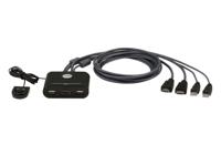 ATEN CS22HF HDMI-switch HDMI Toetsenbord 1920 x 1080 Pixel