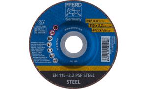 PFERD EH 115-3,2 PSF STEEL 61740126 Doorslijpschijf gebogen 115 mm 25 stuk(s) Staal