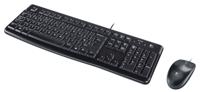 Logitech MK120 Set met toetsenbord en muis USB Spatwaterdicht QWERTY, US internationaal Zwart