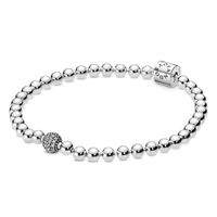 Pandora 598342CZ Armband Beads and Pave zilver 21 cm - thumbnail