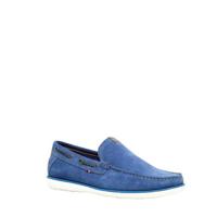 Scapino Van Beers suède mocassins blauw