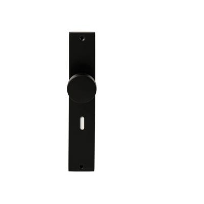 Hardbrass Knopkruk Piano op rechthoekig langschild sleutelgat 72mm - zwart Hardbrass Knopkruk Piano op rechthoekig langschild sleutelgat 72mm - zwart