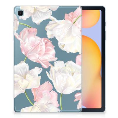 Samsung Galaxy Tab S6 Lite | S6 Lite (2022) Siliconen Hoesje Lovely Flowers Samsung Galaxy Tab S6 Lite | S6 Lite (2022) Siliconen Hoesje Lovely Flowers