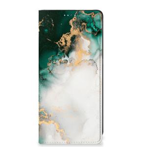 Standcase voor Xiaomi Redmi Note 11/11S Marmer Groen