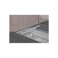 Aco ShowerDrain E+ RVS douchegoot standaard m. vloerflens en vloeistofdicht membraan 900mm (excl. rooster) m. in hoogte instelbare montagevoe 90107702