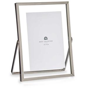 Giftdecor Fotolijstje voor 10 x 15 cm foto - zilver - metaal - Modern - frame 16 x 21 cm   -