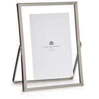 Giftdecor Fotolijstje voor 10 x 15 cm foto - zilver - metaal - Modern - frame 16 x 21 cm   -