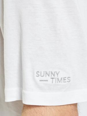 Stitch & Soul / t-shirt Sunny Times in wit Stitch & Soul / t-shirt Sunny Times in wit