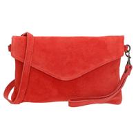 Charm Suède Envelop Clutch / Avondtasje Rood