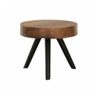 MUST Living Salontafel Disk Teakhout, 40cm - Naturel - Rond - thumbnail