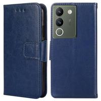 vivo V29e Wallet Case met Magnetische Sluiting - Blauw