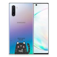 Samsung Galaxy Note 10 Telefoonhoesje met Naam Cat Good Day