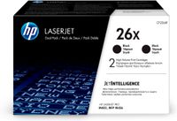 HP 26X originele high-capacity zwarte LaserJet tonercartridges, 2-pack