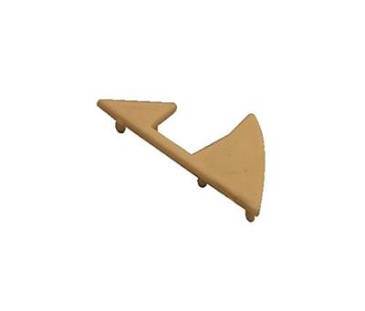 Spurlux eindkap wit tbv klemplankdrager