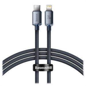 Baseus Crystal Shine USB-C / Lightning Kabel CAJY000201 - 1.2m - Zwart