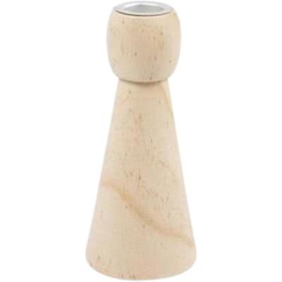 Kandelaar Creativ Company hout conisch 14.5cm Kandelaar Creativ Company hout conisch 14.5cm