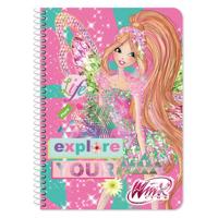 Nickelodeon notitieboek Winx meisjes B5 roze 60 pagina's