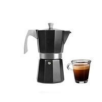 IBILI Percolator, Evva, zwart, 6 kopjes, 300 ml, gegoten aluminium, geschikt voor inductie