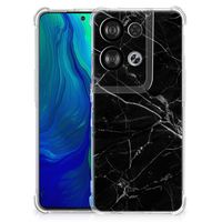 OPPO Reno8 Anti-Shock Hoesje Marmer Zwart - Origineel Cadeau Vader - thumbnail