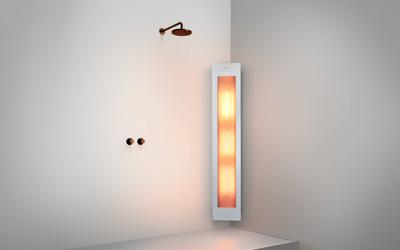 Sunshower One Large Opbouwset hoek 33x25x95 cm White