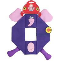 Hozies Trixy Trumpet Octagon – extra sterk hondenspeelgoed – sterk hondenknuffeldier voor de puppy – hondenspeelgoedtouw – zacht piepen – drijvend op het water